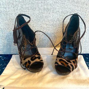 Versace Ankle Strap Platforms